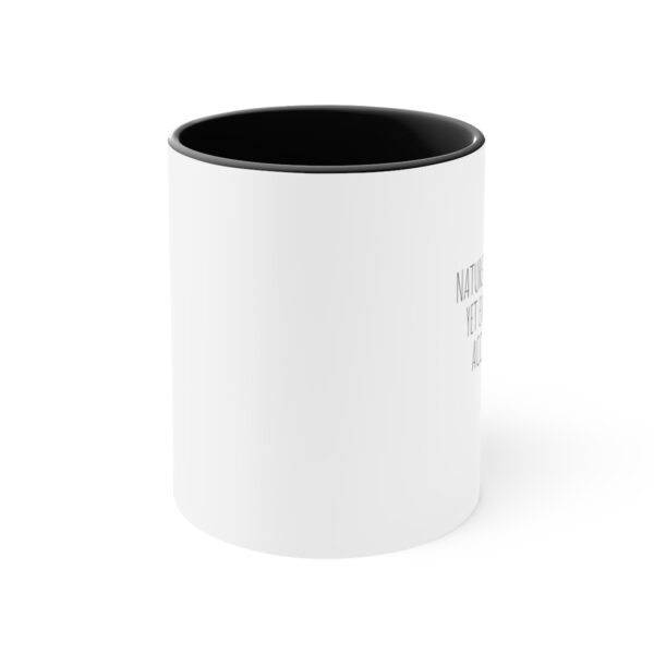 Nature never hurries, yet everything is accomplished - Accent Coffee Mug, 11oz - Image 2