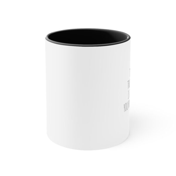 The Only True Wisdom is Knowing You Know Nothing - Accent Coffee Mug, 11oz - Image 2